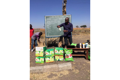 Demonstration of KSNM Spray Kit by Zambian Distributor